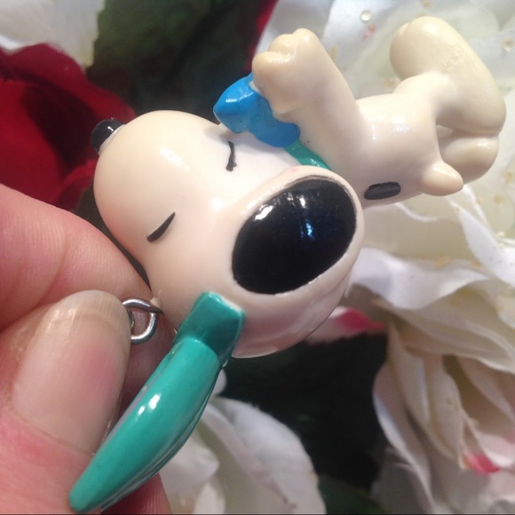 Keychain VTG Snoopy Bunny Peanuts - Picture 7 of 8